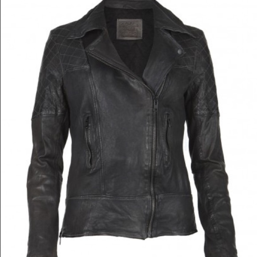 AllSaints Telstar Leather Jacket